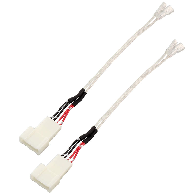RED WOLF Car Front Dash Tweeter Speaker Wiring Harness for 2008-2022 Toyota RAV4 Camry 4Runner Highlander Scion, 2010-2019 Subaru Forester Factory Speaker Replacement Adapter Connector Non JBL System 2PCS