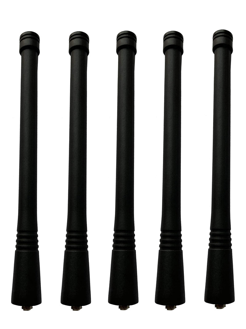 VHF 146-174MHz Antenna for Motorola CP200 CP200D HT1550 HT1250 HT750 HT600 GP300 GP340 GP380 GP328 GP88S CT250 PR400 P110 P1225 Two-Way Radio (Pack of 5)