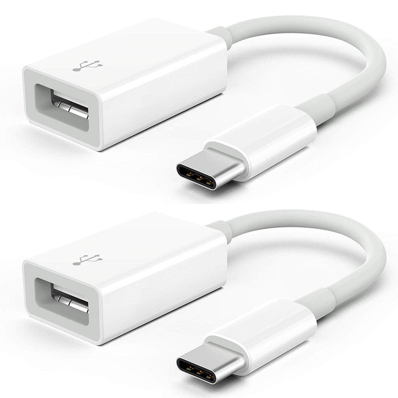 [AUSTRALIA] - USB C to USB 3.0 Adapter [2 Pack], Type C Male to USB Female OTG Cable Thunderbolt3 to USB 3.1 Adapter Compatible with MacBook Pro/Air M2/M1, iPhone 16,15 Pro Max,iPad Pro,Galaxy S24/S23/S22/S21 
