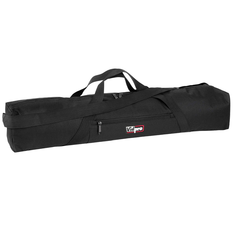 Vidpro TC-45 Tripod Carrying Case - Heavy Duty Nylon Bag with Shoulder Straps and Handles - Compact Case with Full Length Zippered Closure Plus External Pocket Fits Tripod with Head up to 45 Inches 45" Long