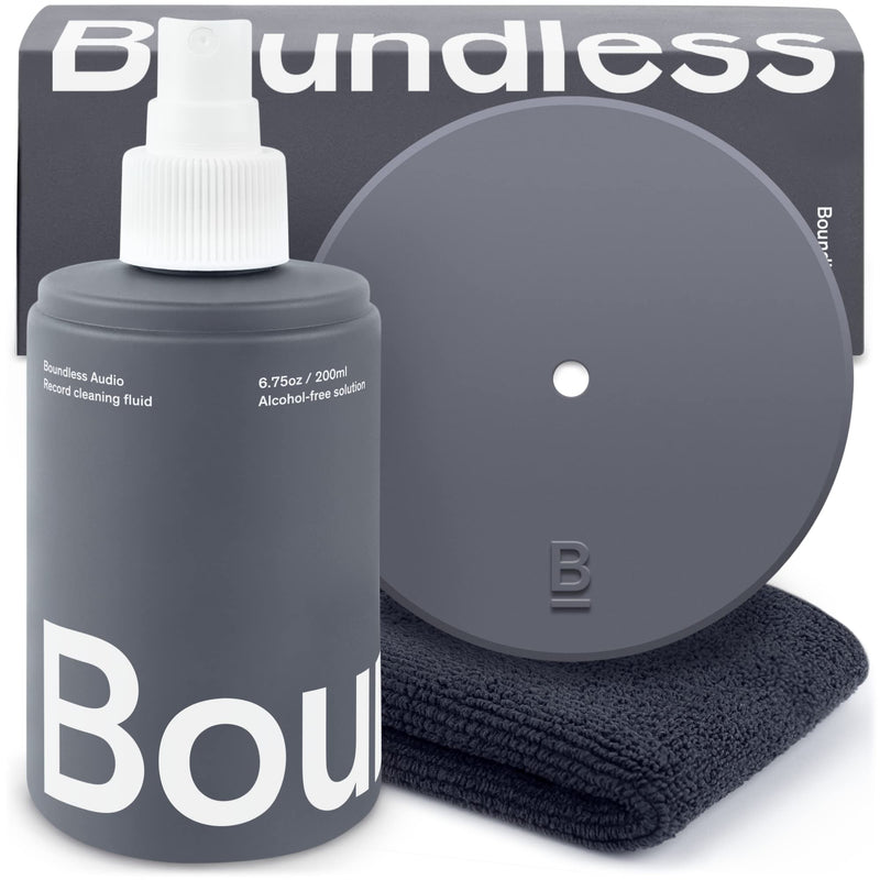 [AUSTRALIA] - Boundless Audio Record Cleaning Solution - 6.75oz Vinyl Cleaner Fluid, Vinyl Cleaner Cloth & Record Label Protector 6.75 oz 