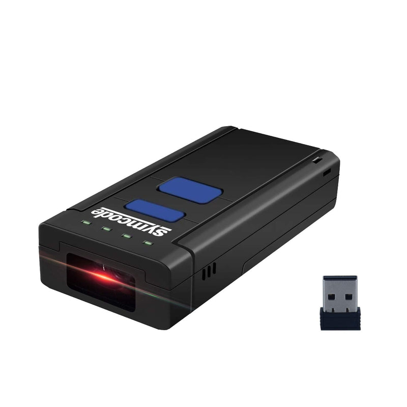 [AUSTRALIA] - Symcode Bluetooth Wireless Barcode Scanner,Compatible with Bluetooth Function & 2.4GHz Wireless, Portable Barcode Reader Work with Windows, Mac,Android, iOS Phones, Tablets or Computers Laser 1D Bluetooth Scanner 