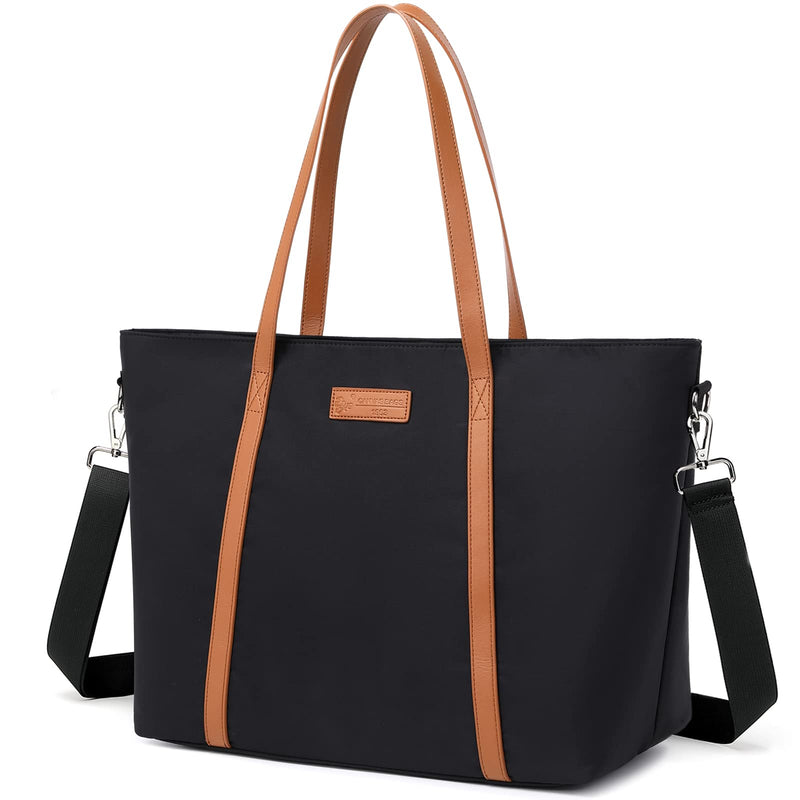 Tote Bag for Women, Bags for Women Teacher Work 15.6 Laptop Bags Beach Handbag Black