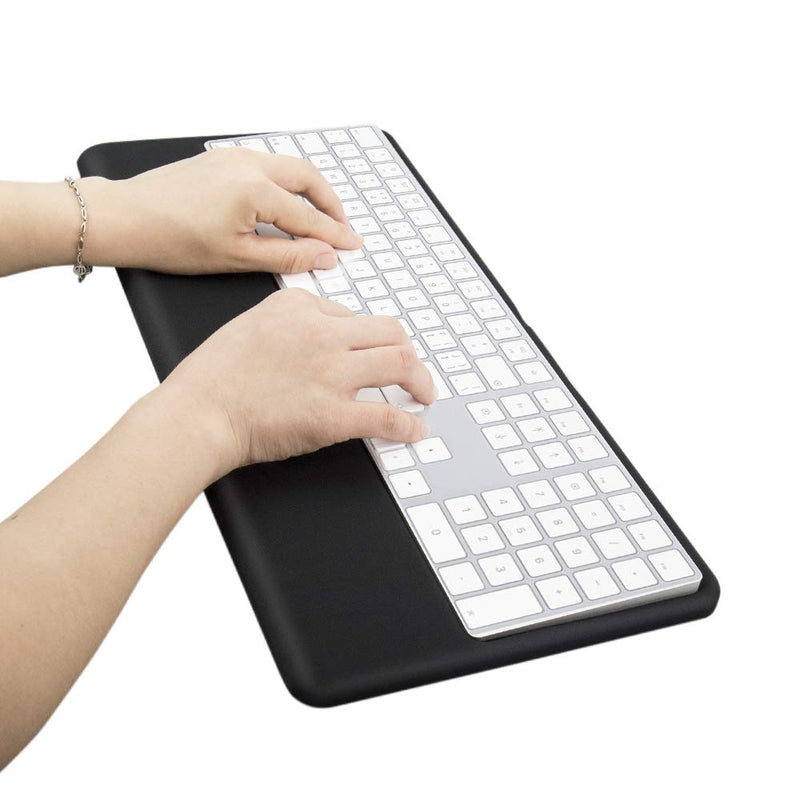 Magic Keyboard Wrist Rest Ergonomic Keyboard Stand Compatible with Wireless Magic Keyboard 2 with Numeric Keypad (Black Silicone)