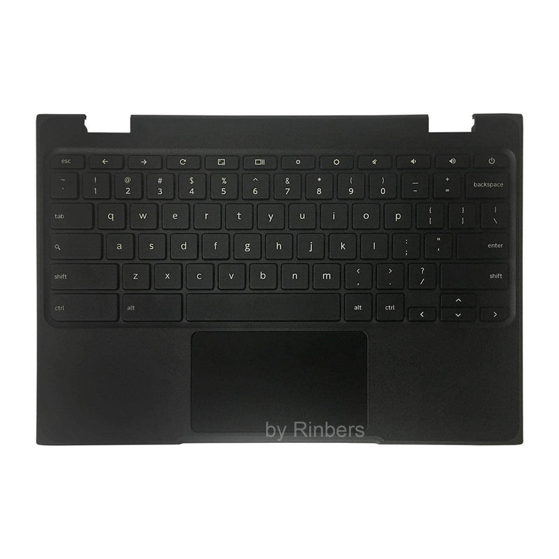 Laptop Palmrest Upper Case with US Keyboard and Touchpad Assembly Replacement for Lenovo Chromebook 11 100e 81ER 5CB0R07036 (Not for 100E 2nd Gen)