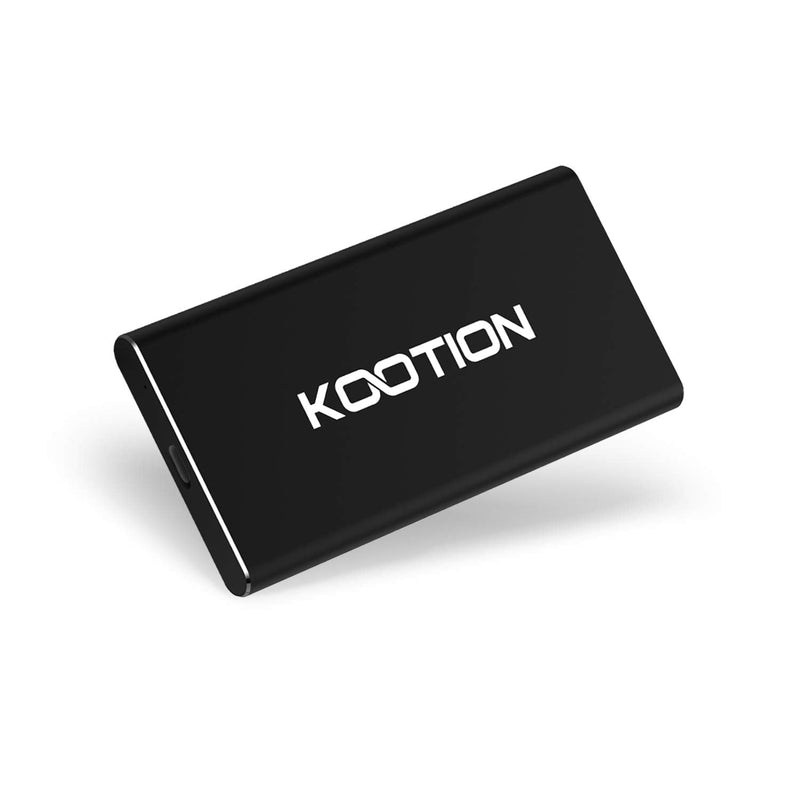 KOOTION External SSD 250GB Portable SSD High-Speed Solid State Drive, Read up to 500MB/s & Write up to 450MB/s B. 250GB - Black