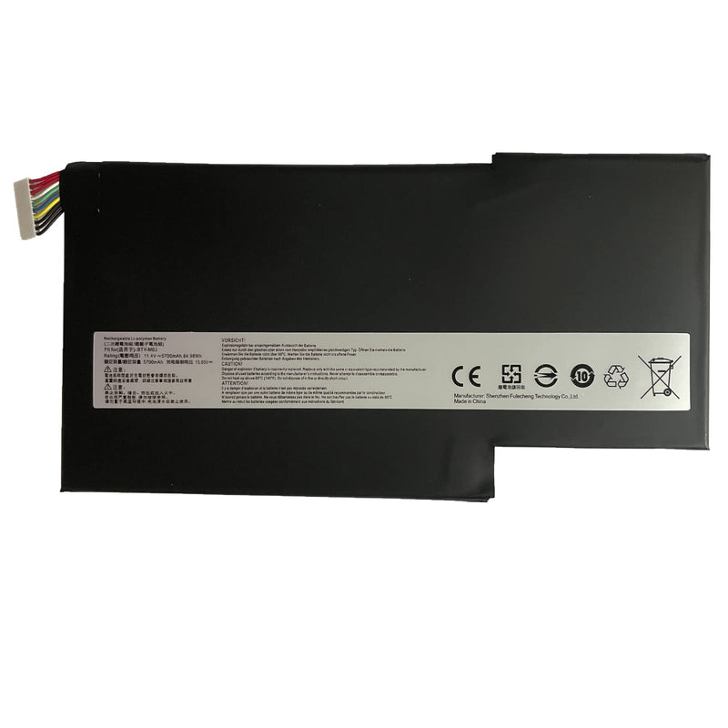 Replacement Laptop Battery 11.4V 64.98Wh 5700mAh BTY-M6J for MSI GS63 GS63VR GS73 GS73VR 6RF-001US