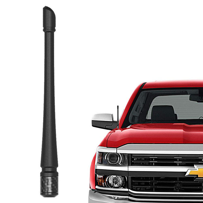 [AUSTRALIA] - RYDONAIR Short Antenna Compatible with Chevy Silverado & GMC Sierra Trucks All Model Years, Internal Copper Coil for Enhanced Reception, Car Wash Proof, 7 inches Rubber Antenna Replacement Chevy Silverado & GMC Sierra/Denali all years model 