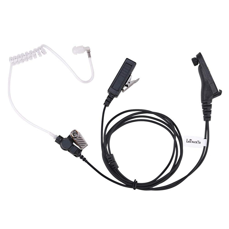APX 6000/4000/8000 XPR 7550 XPR 7550e XPR 6350 6550 7350e 7580e Earpiece Headset for Motorola Radio with Acoustic Tube and PTT Mic (1 PCS) 1 PCS