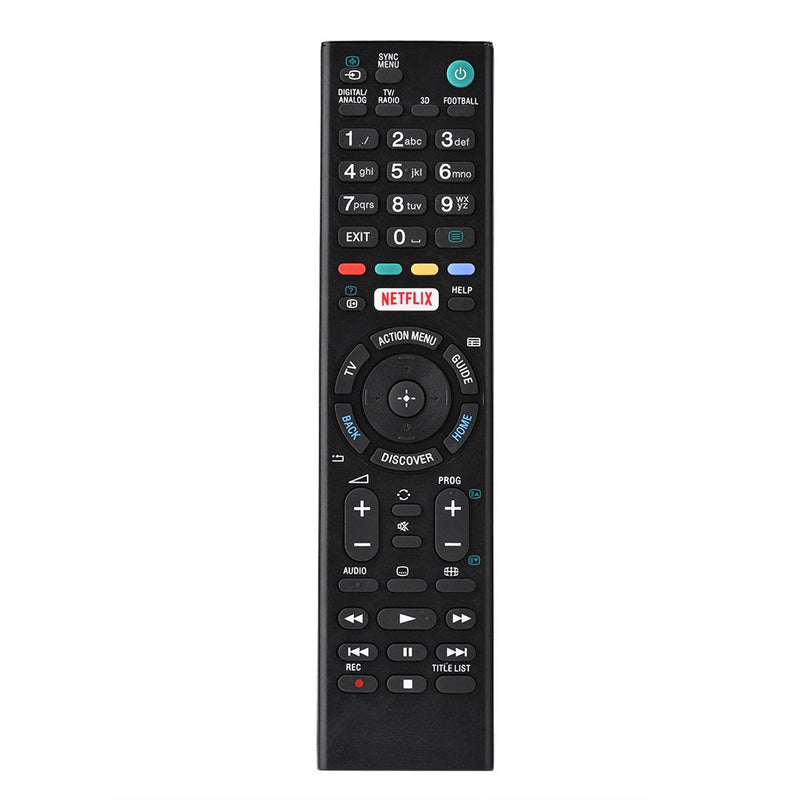 RMT-TX100D Universal Remote Control, Television Remote Controller Replacement for Sony Smart TV, Black