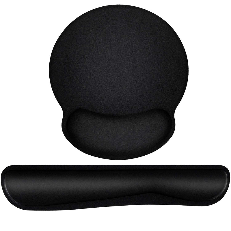 Ergonomic Mouse Pad with Wrist Support, Premium Memory Foam Keyboard Wrist Support Bar and Mouse Wrist Rest Pads Set- for Comfortable Typing &Wrist Pain Relief Mouse Pad with Wrist Support Bar 1