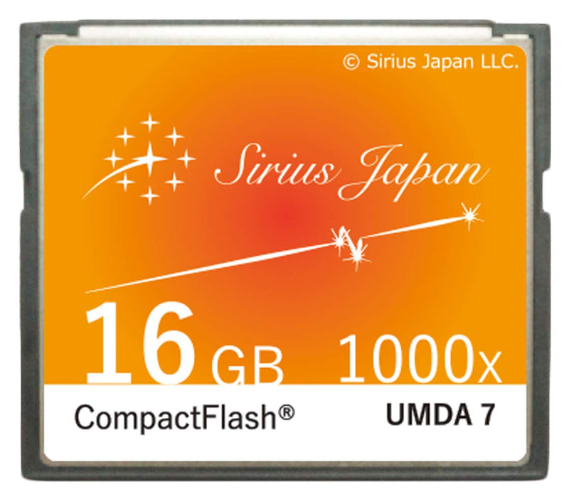 Sirius CF Card 16GB 【Color：Carrot】 Like Cool Cafe Color Variation (Over 80 Models) Compact Flash Card 1000X ESC10-16Gcr