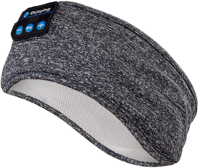 Sleep Headphones Wireless, Perytong Bluetooth Sports Headband Headphones with Ultra-Thin HD Stereo Speakers Perfect for Sleeping,Workout,Jogging,Yoga,Insomnia, Air Travel, Meditation Grey