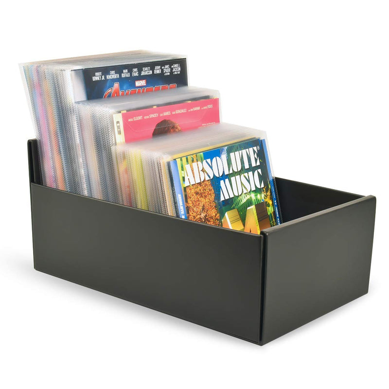 [AUSTRALIA] - Tarifold Storage Box for DVD Storage, CD Storage, Blu-ray Storage and Xbox Video Games, Black (10290) 