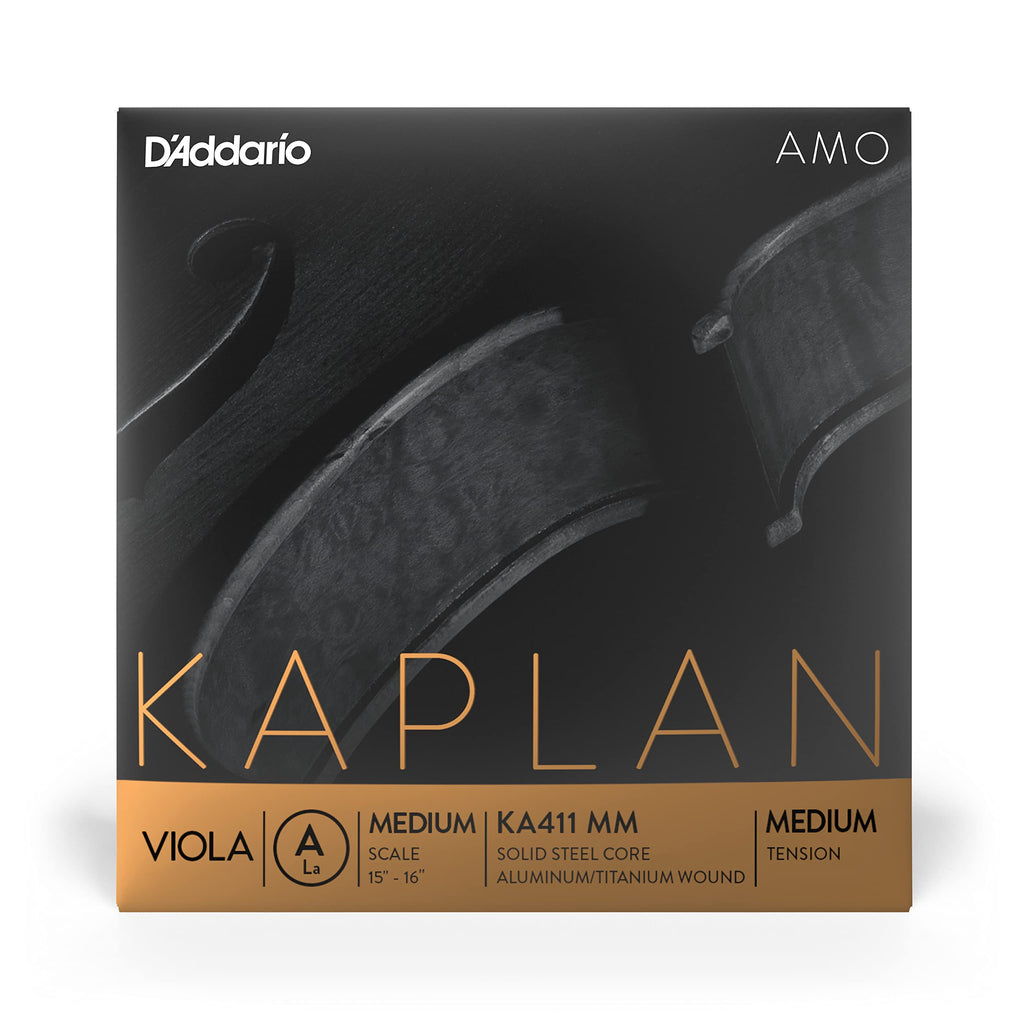 D'Addario Kaplan Amo Viola String - Single A String - KA411 MM - Viola Strings - Medium Scale, Medium Tension