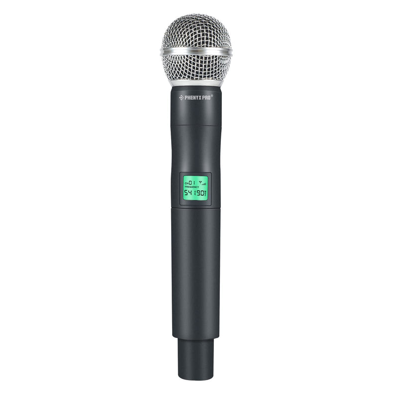 Phenyx Pro Professional Wireless Microphone, 541.9MHz UHF Dynamic Microphone, Metal Cordless Mic, Handheld Mic Transmitter for PTU-5000/PTU-4000 Series (PWH-5-541.9)