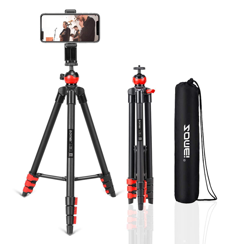 Phone Tripod Stand with Rotating Phone Holder Remote Shutter and Carry Bag，Compatible with iPhone/Android/Light Camera, Perfect for Tiktok,Selfie, Video, Live Stream, Vlogging, YouTube