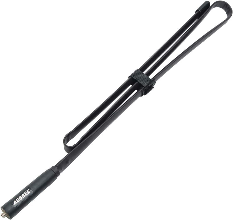 [AUSTRALIA] - ABBREE Ham Radio Antenna 42.5-inch Long Range SMA-Female Dual Band 144/430Mhz Foldable CS Tactical Antenna for Baofeng UV-5R BF-F8HP 5RM UV-21R K5PLUS AR-152 GM-15 Pro GM-5RH UV-5G Plus Two Way Radio 
