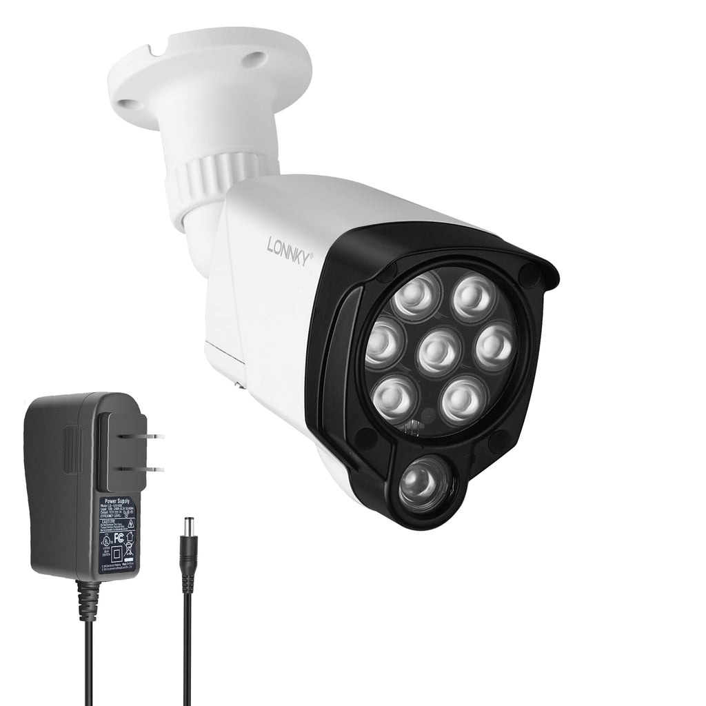 LONNKY 8-LED IR Illuminator, 90 Degree Wide Angle, 100Ft Range, White