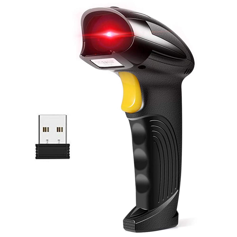 [AUSTRALIA] - Barcode Scanner Wireless, Basecent USB Quick Laser Barcode Scanner Reader (Lector De Codigo De Barras), Handheld Barcode Reader Scanner for Library Book, Warehouse Inventory, Store 