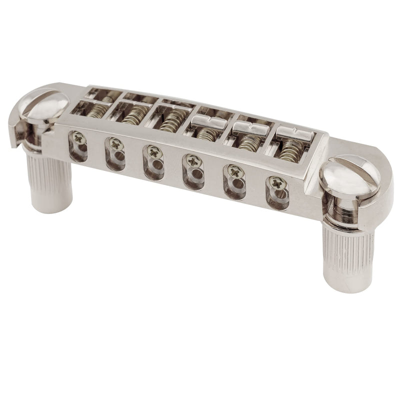 [AUSTRALIA] - Musiclily Pro 52.5mm (2-1/16 inch) Pigtail Style Adjustable Wraparound Bridge Tailpiece for Epiphone Les Paul SG Style Electric Guitar, Nickel 