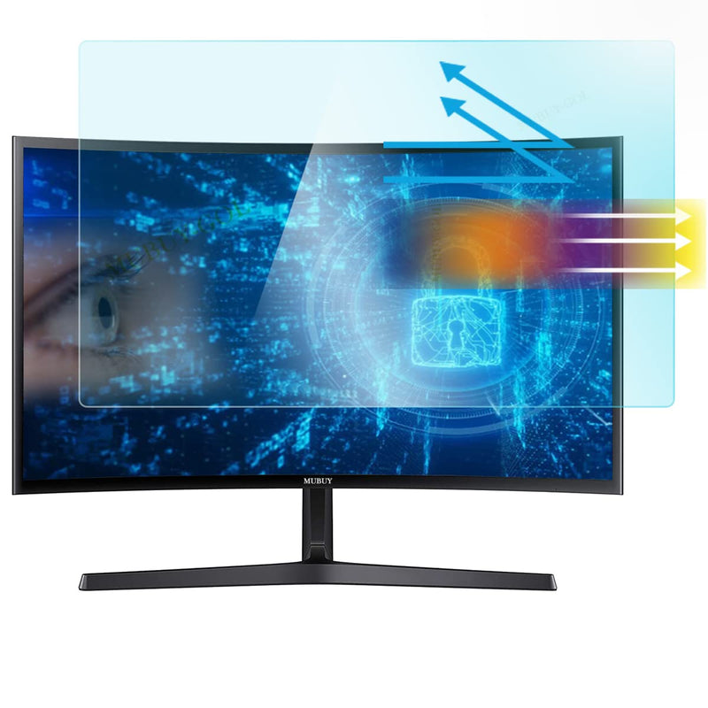 24 Inch Anti Blue Light Anti Glare Screen Protector For Diagonal 24" Desktop Standard or Curved Monitor 16:9 Widescreen, Protection Eyes, Help Sleep Better (20.94" x 11.77" /W x H) 24 Inch