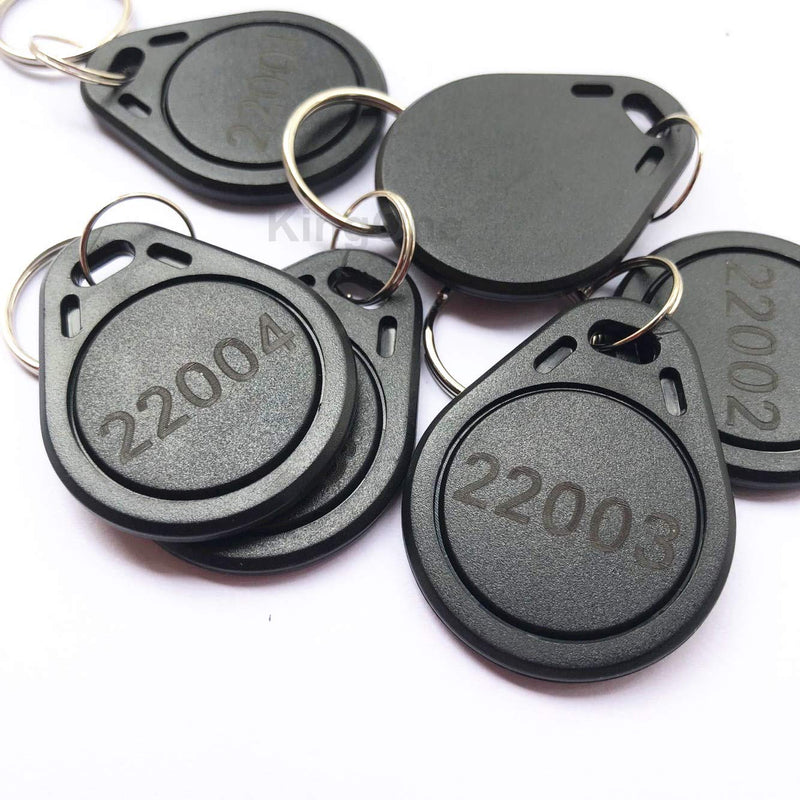 [AUSTRALIA] - KINGONE 100pcs 26 bit Keyfobs Proximity Fob Works with Prox Key ISOProx 1346 1386 1326 H10301 Format Readers. Works with The vast Majority of Access Control Systems (Black) 