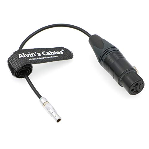 Alvin's Cables Audio Cable Straight 00 5 Pin Male to XLR 3 Pin Female for Z CAM E2 Camera straight 5 pin 15cm