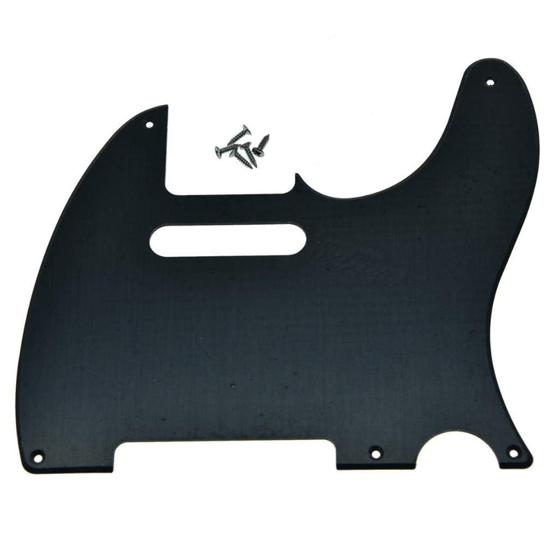 [AUSTRALIA] - KAISH 5 Hole Vintage Tele Style Guitar Pickguard TL Pick Guard Scratch Plate for USA/Mexico Tele/Telecaster Matte Black 1 Ply 