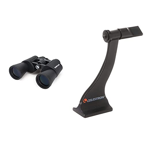 Celestron 71198 Cometron 7x50 Binoculars (Black) & 93524 Binocular Tripod Adapter (Black)