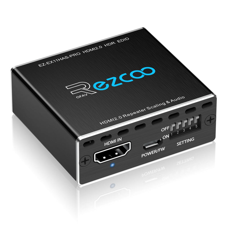 [AUSTRALIA] - HDMI Splitter 1x1 Audio Extractor 4K 60Hz Atmos CEC EDID/Down-Scale/HDCP Switch Fit Various Video- SPDIF 5.1CH Optical Toslink,Stereo Audio Breakout, HDMI Repeater Digital De-embedder Decoder EX11PRO HDMI 2.0 Audio Extractor 