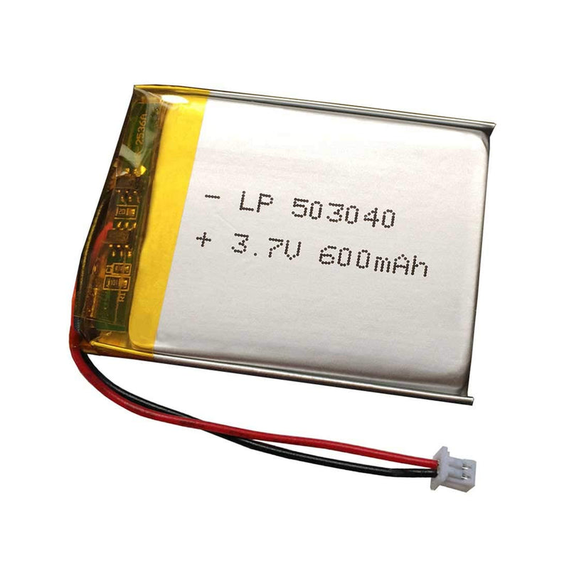 3.7v 503040 600mAh Lipo Battery Replacement for Cozmo Vector Robot SkyBell HD Video Doorbell Flysight FPV Watch Dash Camera GPS Driving Recorder Wireless Speaker (1) LP 503040