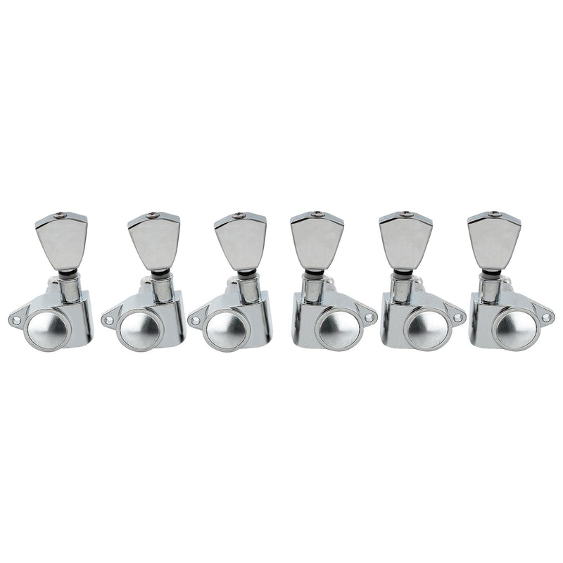 [AUSTRALIA] - Musiclily Economy 3L3R Roto Style Sealed Guitar Tuners Machine Heads Tuning Pegs Keys Set for Epiphone Les Paul SG ES, Keystone Button Chrome 