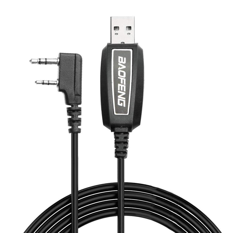 Baofeng USB Programming Cable PL2303 Support Chirp for GMRS Radio Two Way ham Portable radios: UV-5R,BF-F8HP, BF-888S,UV82HP,GT-3,UV-9S,BF-R3 (Black)