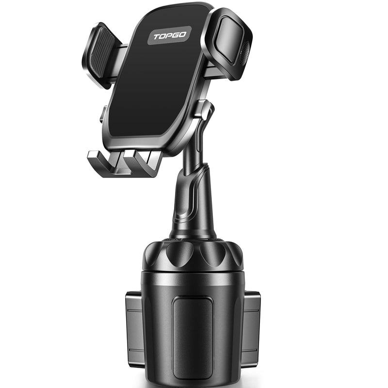 Car Phone Mount, Cup Phone Holder for Car [Secure & Stable] Cup Phone Holder Cell Phone Automobile Cradle for iPhone 16 and More Smart Phone -Black
