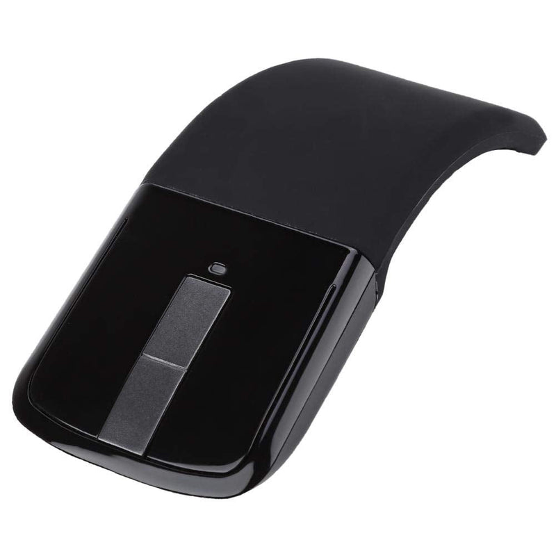 Wireless Bluetooth Mouse 1600DPI Ergonomic Foldable Arc Optical Touch Mouse with USB Receiver Suitable for PC Laptop Notebook Mac