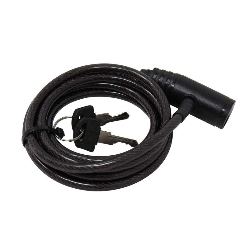 [AUSTRALIA] - Vosker 2 Keys Cable Lock for security cameras | 6 Feet Long Flexible Braided Steel | Universal locking cable and Flexible lock cable (Protection Box Support) 