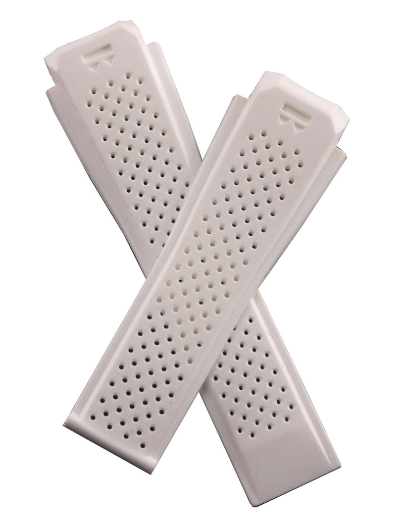 Watchstrapworld Hyper White silicone rubber watch band compatible with TAG Heuer Connected 46 smart watch, model no. SAR8A80.