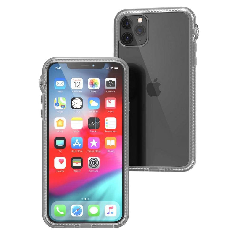 Catalyst - iPhone 11 Pro Case with Clear Back Case, 2M Drop Resistant, Shock Absorption System, Rotary Switch Switch, Wireless Charging, Lanyard- Clear piccola bright