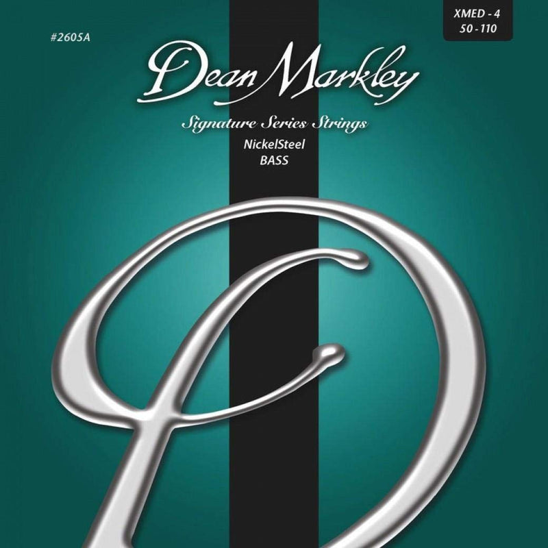 Dean Markley Nickelsteel Gitarre Saiten Extra Medium 4-Saite 50-110 bass Guitar Strings (DM2605A)