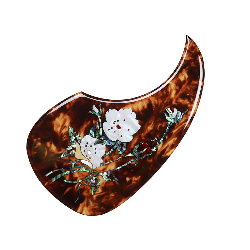 Acoustic Guitar Pick Guard for Most Martin - Right Hand Inlaid Abalone Flower