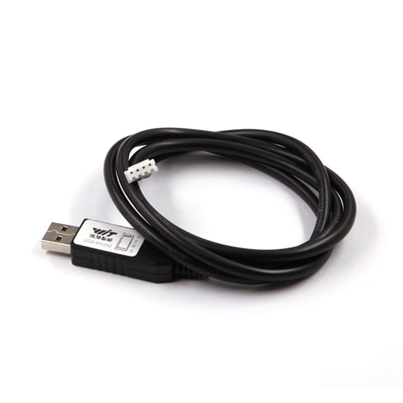 WitMotion USB to RS232 UART Converter Cable with CH340 Chip, Terminated by 4 Way Female Socket Header, Serial Adapter (1m/3.28ft, Black), Windows 10,8,7, Linux MAC OS