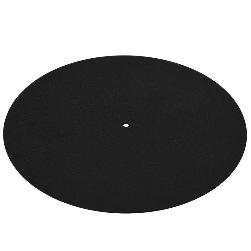 Ultra-Thin Anti-Static Turntable Record Pad,LP Turntable Soft Slipmat,Reduce Vibration,Reduce The Back Noise,Keeping Disc Clean,for All LP Record Players Black