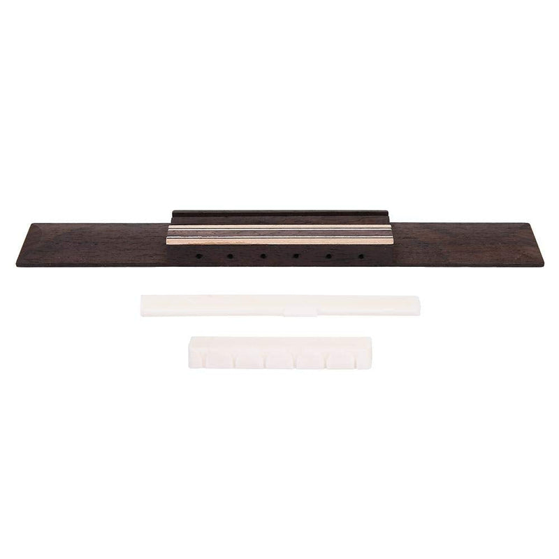 [AUSTRALIA] - Guitar Bridge Kit, Wooden Classical Bridge Bone Guitars Nut Saddle Replacement 