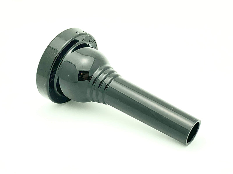KELLY-51D - Large-shank Trombone/Euphonium Lexan-Mouthpiece - Jet-Black