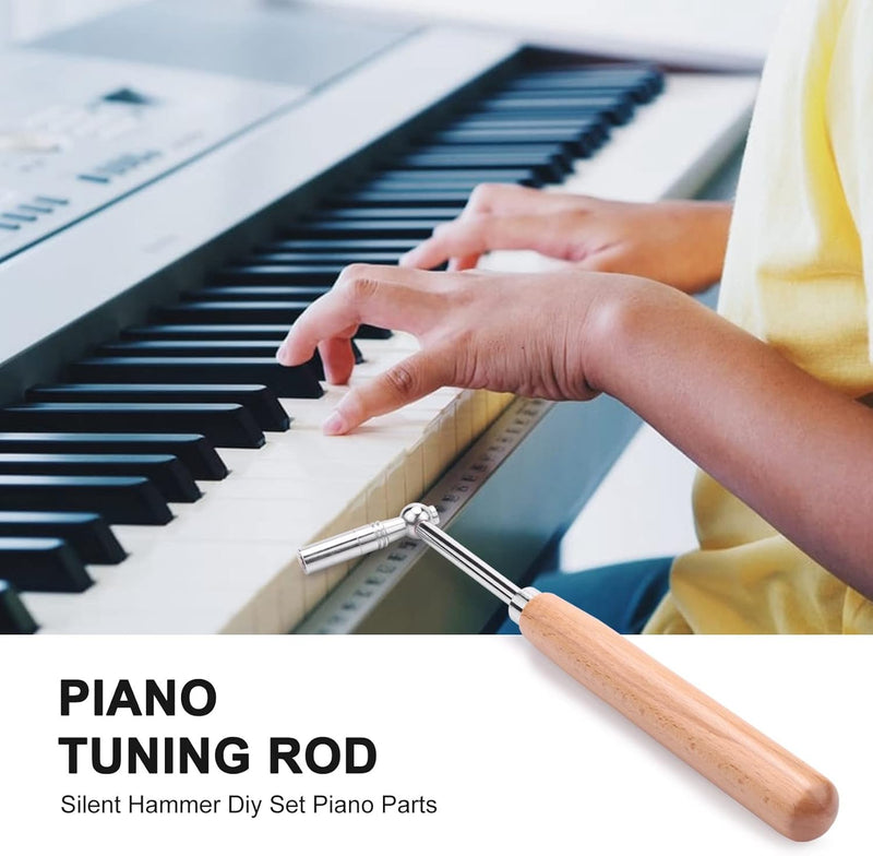 [AUSTRALIA] - Professional Wooden&Stainless Steel Handle Piano Tuning Hammer Wrench Mute Kit 