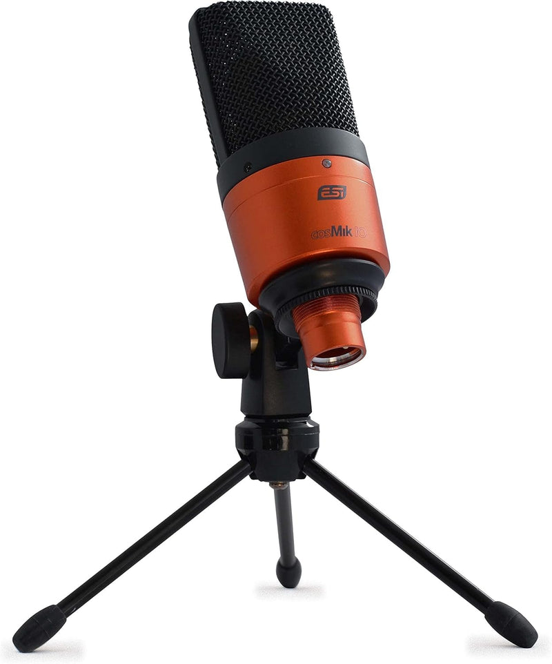 [AUSTRALIA] - ESI cosMik 10 Studio Condenser Mic: Cardioid, Low Noise, Ideal for Vocals, Instruments, Streaming, with Stand & Cable cosMik 10 XLR Microphone 