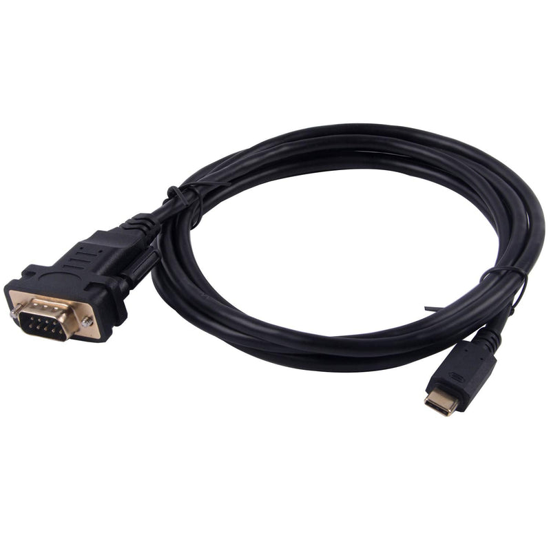 USB to DB9 RS232 Serial Adapter Converter Cable with FTDI Chip 6ft Support Win10/8/7/XP/Android/Mac/Linux/Vista (Type C to DB9) Type C to DB9