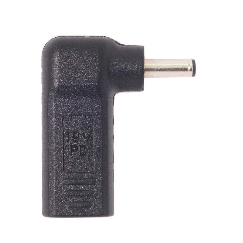 Cablecc USB 3.1 Type C USB-C to DC 19V Adapter PD Emulator Trigger 90 Degree Angled (4.0x1.3mm) DC4.0x1.3mm
