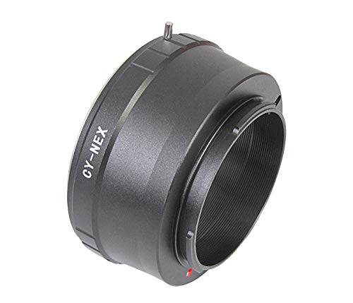 C/Y to NEX Lens Adapter, for Contax Zeiss C/Y Lens to for Sony NEX E-Mount Camera, NEX-C3 NEX-5C A7 A7S A7SII A7RII A7III A7RIII A7SIII A9 A6500 A6300 A6000 A5100 A5000 A3500 C/Y to sony NEX Adapter
